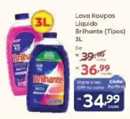 Barbosa Supermercados Lava Roupas Líquido Brilhante (Tipos) oferta