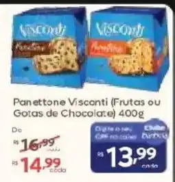 Barbosa Supermercados Panettone visconti (frutas ou gotas de chocolate) oferta