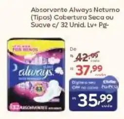 Barbosa Supermercados Absorvente always neturno oferta