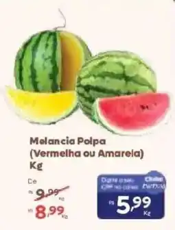 Barbosa Supermercados Melancia Polpa (Vermelha ou Amarela) oferta