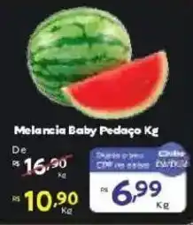 Barbosa Supermercados Melancia Baby Pedaço Kg oferta