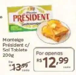 Barbosa Supermercados Manteiga President c/ Sal Tablete oferta