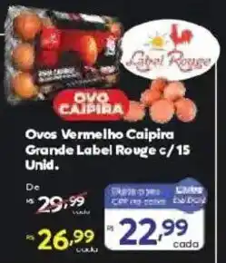 Barbosa Supermercados Ovo caipira oferta