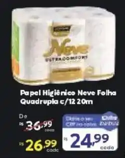 Barbosa Supermercados Papel Higiênico Neve Folha Quadrupla oferta