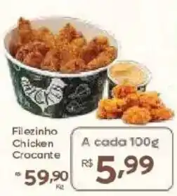 Barbosa Supermercados Filezinho chicken crocante oferta