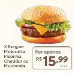 Barbosa Supermercados X Burguer Maturatta Picanha Cheddar cu Mussarela oferta