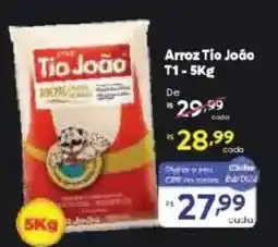 Barbosa Supermercados Arroz Tio João T1 oferta