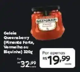 Barbosa Supermercados Geleia Queensberry (Pimenta Forte, Vermelha ou Biquinho) oferta