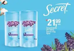 Frangolândia Desodorante em barra Secret oferta