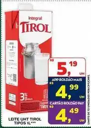 Roldão Tirol - leite uht oferta