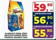 Roldão Speed dog - alimento para caes adultos + frango assado oferta