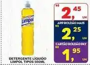 Roldão Limpol - detergente líquido oferta