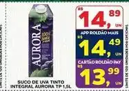 Roldão Aurora - suco de uva tinto integral oferta