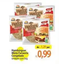 Atacadão Aurora - hambúrguer misto faroeste congelado oferta