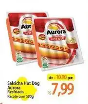 Atacadão Aurora - salsicha hot dog oferta