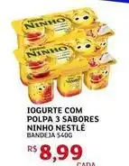 Assaí Atacadista Nestlé - iogurte com polpa 3 sabores ninho oferta