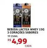 Assaí Atacadista 3 corações - bebida láctea whey 15g oferta