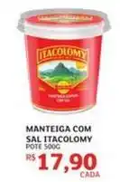 Assaí Atacadista Itacolomy - manteiga com sal oferta
