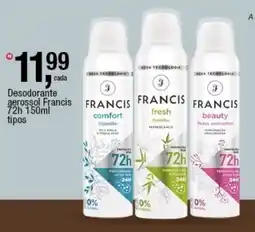Frangolândia Desodorante aerossol Francis 72h oferta