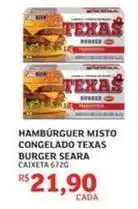 Assaí Atacadista Seara - hambúrguer misto congelado texas burger oferta