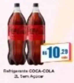 Rede Mais Supermercados Refrigerante coca-cola 2l sem açúcar oferta