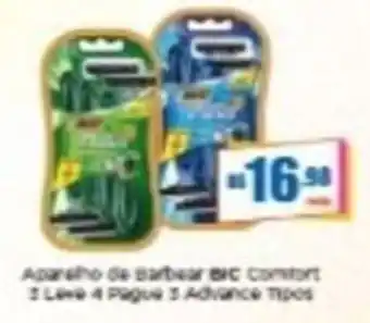 Aparelho de barbear bic comfort