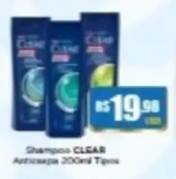 Rede Mais Supermercados Shampoo clear anticaspa 200ml tipos oferta