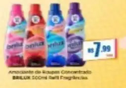 Rede Mais Supermercados Amaciante de Roupas Concentrado Brilux Refil Fragrâncias oferta