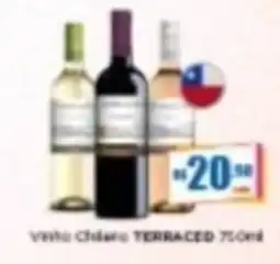 Rede Mais Supermercados Vinho Chileno TERRACED oferta