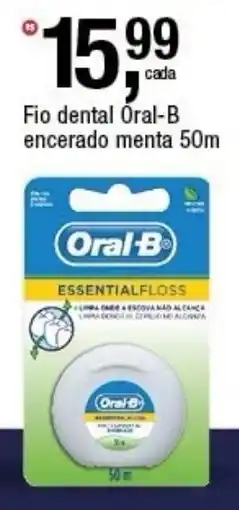 Frangolândia Fio dental Oral-B encerado menta 50m oferta