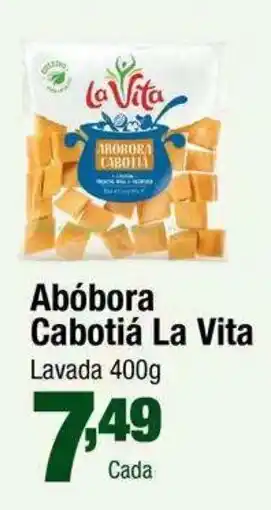 Santo Supermercados Abóbora Cabotia La Vita oferta