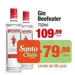 Santo Supermercados Gin Beefeater oferta