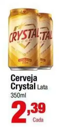 Santo Supermercados Cerveja Crystal Lata oferta