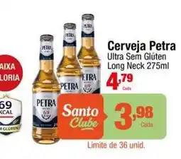 Santo Supermercados Cerveja Petra Ultra Sem Glúten Long Neck oferta