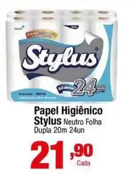 Santo Supermercados Papel Higiênico Stylus Neutro Folha oferta