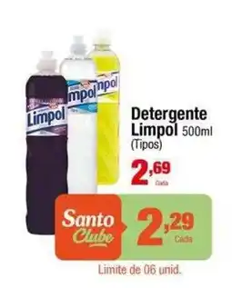 Santo Supermercados Detergente Limpol (Tipos) oferta