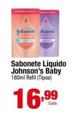 Santo Supermercados Sabonete Líquido Johnson's Baby oferta