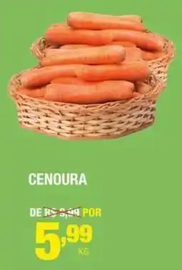 Santo Supermercados cenoura oferta