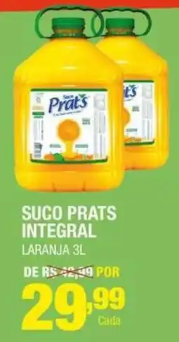 Santo Supermercados Suco prats integral laranja oferta