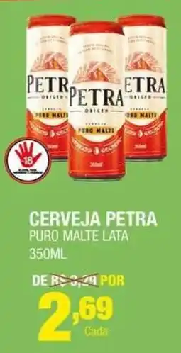 Santo Supermercados Cerveja petra puro malte lata oferta