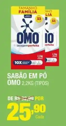 Santo Supermercados Sabão em pó omo oferta