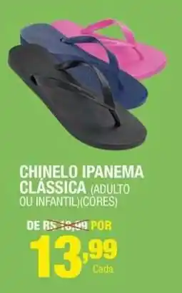 Santo Supermercados Chinelo ipanema clássica (adulto ou infantil)(cores) oferta