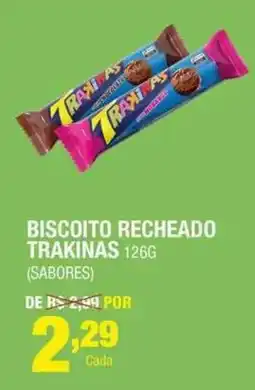 Santo Supermercados Biscoito recheado trakinhas oferta