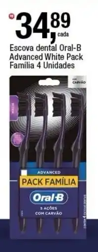 Frangolândia Escova dental Oral-B Advanced White Pack Família oferta
