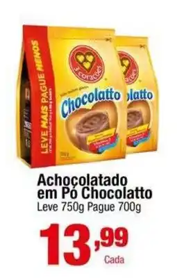 Santo Supermercados Achocolatado em Pó Chocolatto oferta