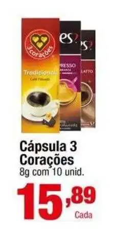 Santo Supermercados Cápsula 3 Corações oferta