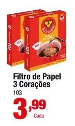 Santo Supermercados Filtro de Papel 3 Corações oferta