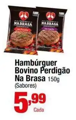 Santo Supermercados Hambúrguer Bovino Perdigão Na Brasa oferta