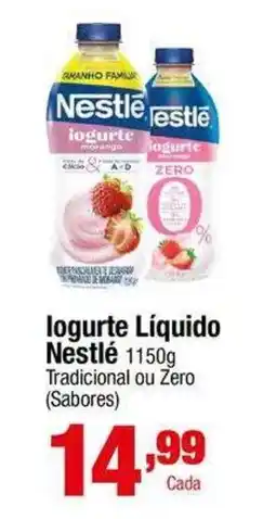 Santo Supermercados Iogurte Líquido Nestlé 1150g Tradicional ou Zero (Sabores) oferta