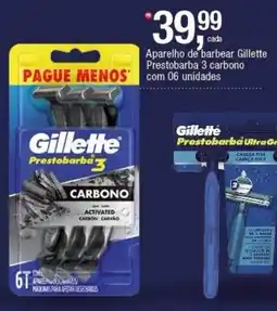 Frangolândia Aparelho de barbear Gillette Prestobarba 3 carbono oferta